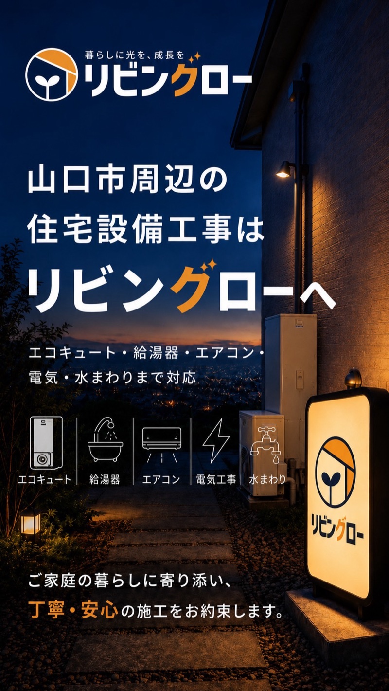 ロゴと住宅設備を配したリビングローのトップイメージ